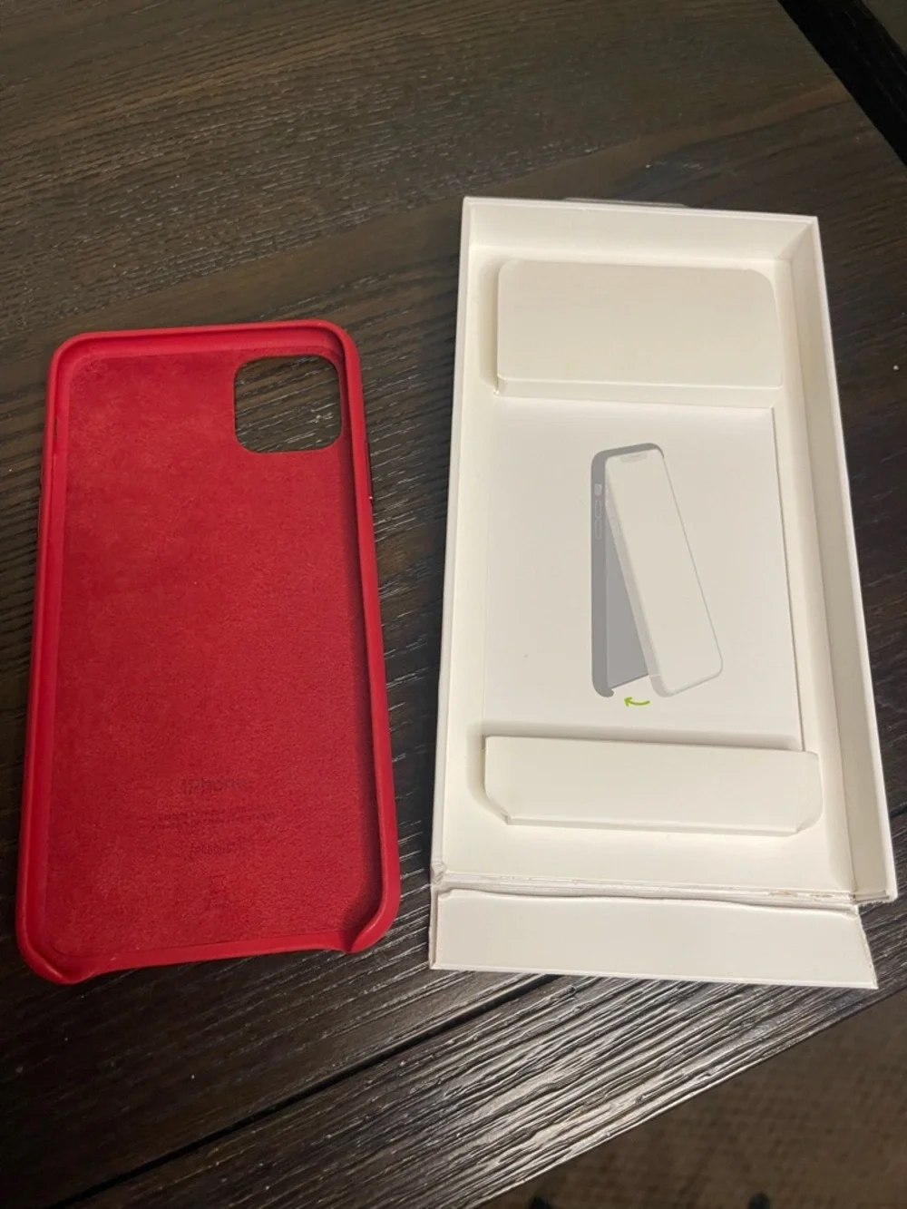 Apple iPhone 11 Pro Max Leather Case - (PRODUCT)RED